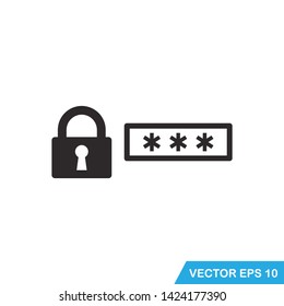 password,protection icon vector design template