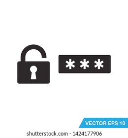 password,protection icon vector design template