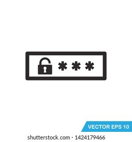 password,protection icon vector design template
