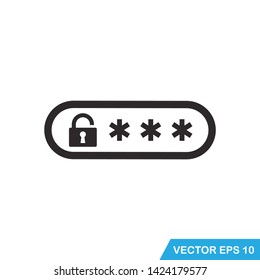 password,protection icon vector design template