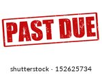 Past due grunge rubber stamp, vector illustration