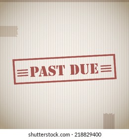 Past Due Stamp