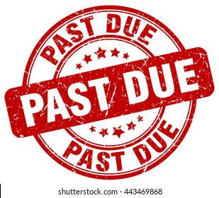 Past Due. Stamp