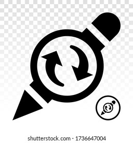 Past edit / editing history - flat icon for apps and websites
