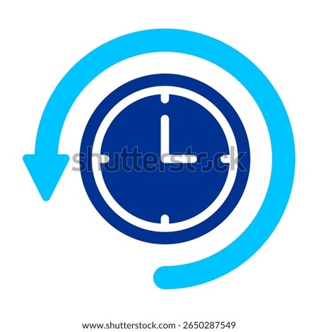 Past Events Simple Icon Vector Illustration Concept