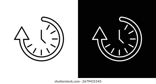 Linha de ícone passada para web, celular e infográficos.