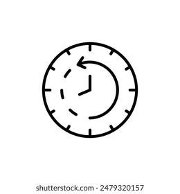 Past Time Icon Perfect for History and Archives