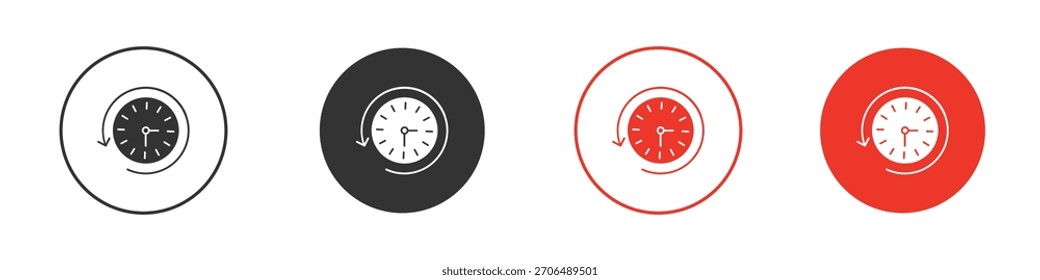 Ícone do passado. web vetor design