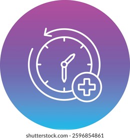 Past vector icon. Can be used for printing, mobile and web applications.