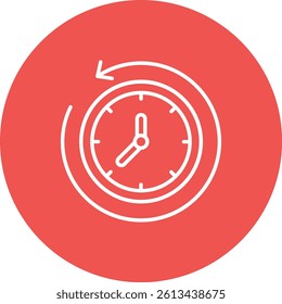 Past vector icon. Can be used for printing, mobile and web applications.