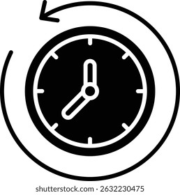 Past vector icon. Can be used for printing, mobile and web applications.