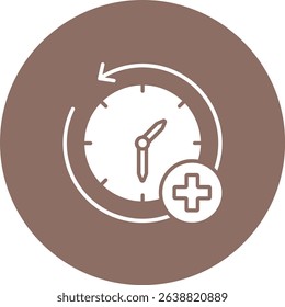 Past vector icon. Can be used for printing, mobile and web applications.
