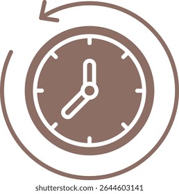Icono de Vector pasado. Se puede utilizar para aplicaciones de impresión, móviles y de Web.