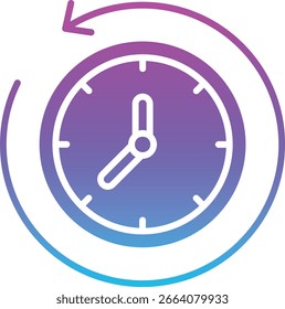 Icono de Vector pasado. Se puede utilizar para aplicaciones de impresión, móviles y de Web.