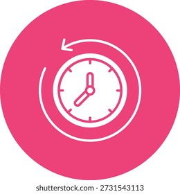 Icono de Vector pasado. Se puede utilizar para aplicaciones de impresión, móviles y de Web.