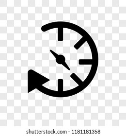 Past vector icon isolated on transparent background, Past logo concept