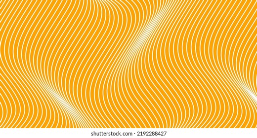 Pasta background. Spaghetti abstract geometric pattern. Macaroni yellow banner. Wavy abstract pattern. Pasta vector illustration