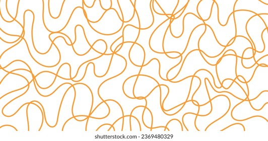 Pasta background, spaghetti abstract geometric pattern. Noodle yellow poster.