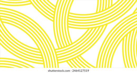 Pasta background, spaghetti abstract geometric pattern. Macaroni yellow poster. Wavy abstract pattern. Pasta vector illustration