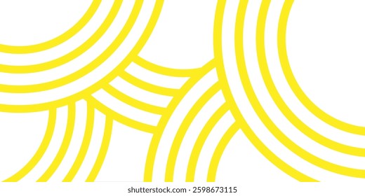 Pasta background, spaghetti abstract geometric pattern. Macaroni yellow poster. Wavy abstract pattern. Pasta vector illustration
