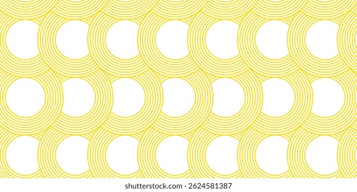 Pasta Hintergrund, Spaghetti abstrakte geometrische Muster. Gelbes Makkaroni-Poster. Abstraktes Wellenmuster. Pasta, Vektorgrafik.eps 10