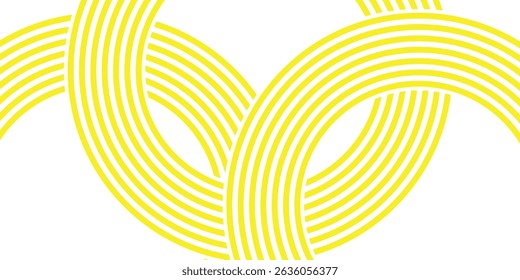 Pasta background, spaghetti abstract geometric pattern. Macaroni yellow poster. Wavy abstract pattern. Pasta vector illustration