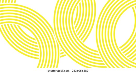 Pasta background, spaghetti abstract geometric pattern. Macaroni yellow poster. Wavy abstract pattern. Pasta vector illustration