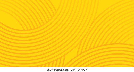 Pasta background, spaghetti abstract geometric pattern. Macaroni yellow poster.