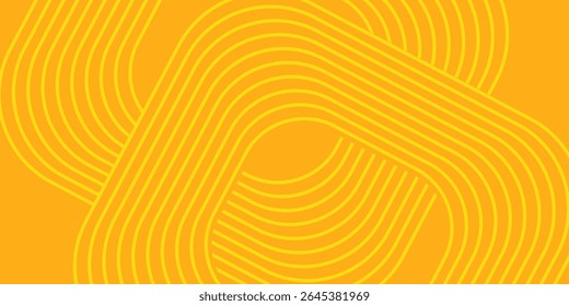 Fundo de massa, espaguete abstrato padrão geométrico. Cartaz amarelo de macarrão. Padrão abstrato ondulado. vetor moderno.