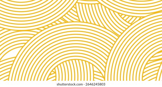 Pasta background, spaghetti abstract geometric pattern. Macaroni yellow poster. eps10 illustration.