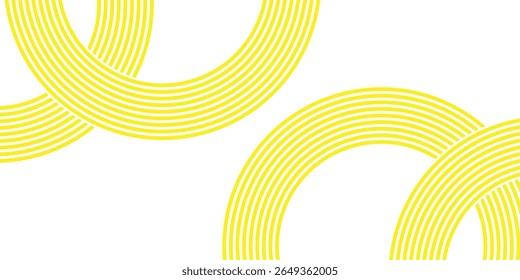 Pasta background, spaghetti abstract geometric pattern. Macaroni yellow poster. modern eps 10.