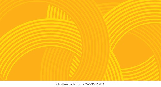 Pasta background, spaghetti abstract geometric pattern. Macaroni yellow poster. modern illustration.