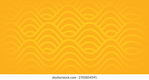 Fundo de massa, espaguete abstrato padrão geométrico. Cartaz amarelo de macarrão. Padrão abstrato ondulado.
