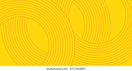 Fondo de pasta, patrón geométrico abstracto de espagueti. Afiche amarillo de macarrones. Patrón abstracto ondulado. eps 10