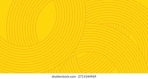 Fundo de massa, espaguete abstrato padrão geométrico. Cartaz amarelo de macarrão. Padrão abstrato ondulado. eps 10