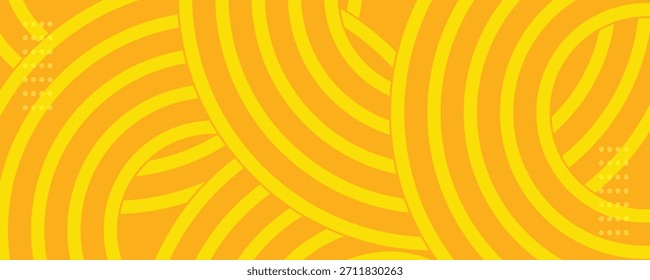 Fundo de massa, espaguete abstrato padrão geométrico. Cartaz amarelo de macarrão. vetor