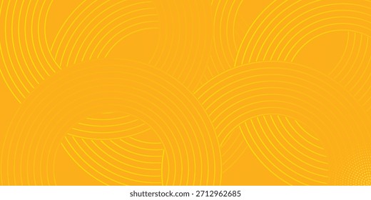 Fundo de massa, espaguete abstrato padrão geométrico. Cartaz amarelo de macarrão. Padrão abstrato ondulado. ilustração