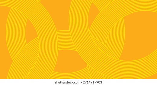 Pasta background, spaghetti abstract geometric pattern. Macaroni yellow poster. Wavy abstract pattern.