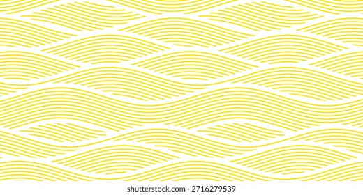 Fundo de massa, espaguete abstrato padrão geométrico. Cartaz amarelo de macarrão. Padrão abstrato ondulado.vetor eps10