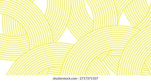 Fundo de massa, espaguete abstrato padrão geométrico. Cartaz amarelo de macarrão. Padrão abstrato ondulado.vetor eps10