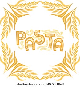 Pasta. Beautiful background. Vector illustration