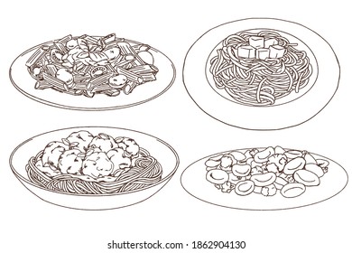 Pasta Collection, penne, spaghetti, orecchiette