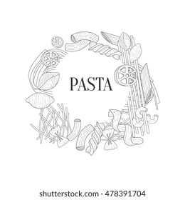 Pasta Collection Vintage Vector Hand Drawn Design