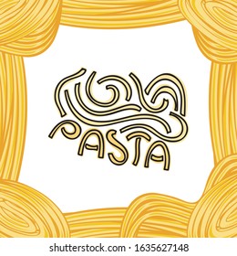Pasta. Decorative element. Vector illustration