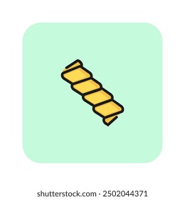 Pasta dough line icon.  concept. Vector illustration can be used for topics like Italian cuisine