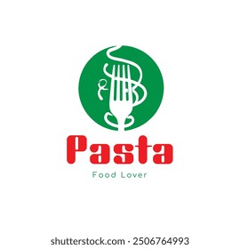 Diseño de Vector de logotipo de comida de pasta