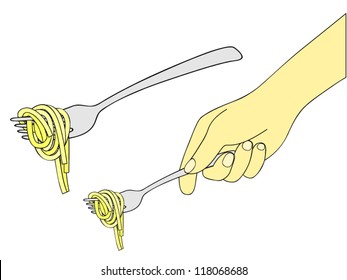 Pasta With Fork