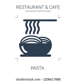 pasta icon. high quality filled pasta icon on white background. from restaurant cafe collection flat trendy vector pasta symbol. use for web and mobile