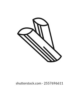 Pasta icon Isolated flat vector in outline