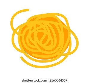 Pasta icon. Italian food noodles and macaroni. Vector illustration